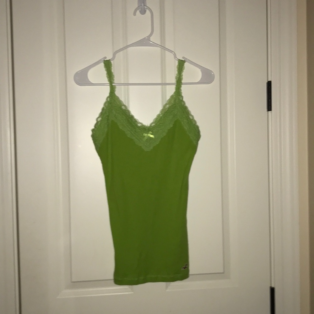 Green tank top